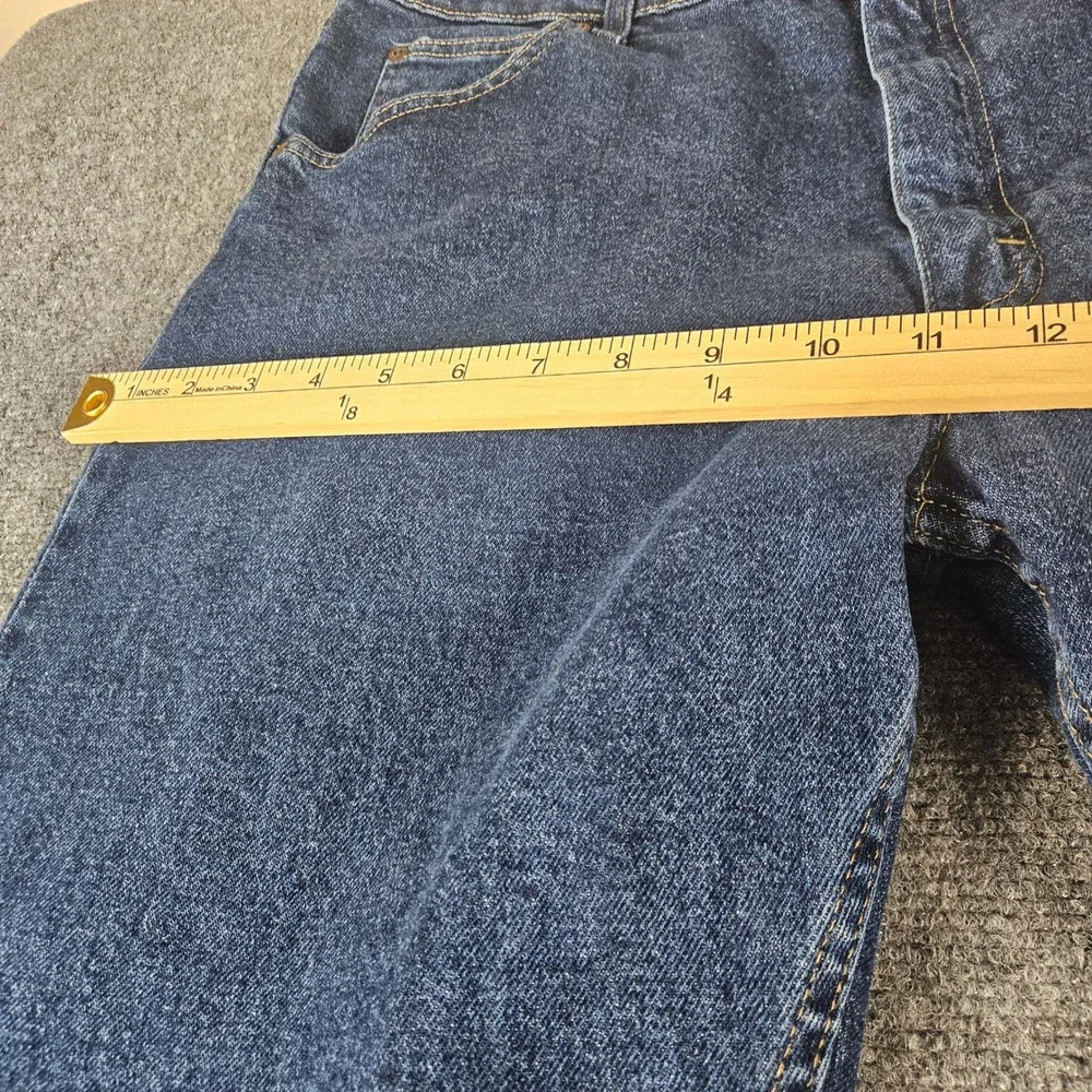 Wrangler Premium Quality Straight Leg‎ Jeans Mens 38x30 Dark Wash Blue Denim